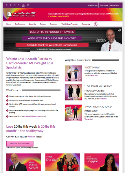 broward website redesign homepage
