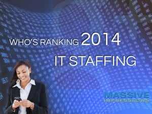 who is ranking on google for it staffing industry 2014