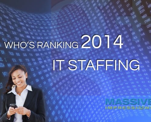 who is ranking on google for it staffing industry 2014