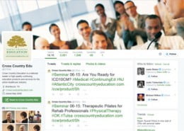 how to use twitter to promote events and seminars - CCEDU twitter screenshot
