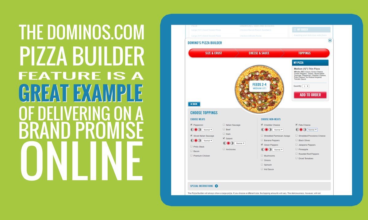 a great example of web optimization: dominos.com